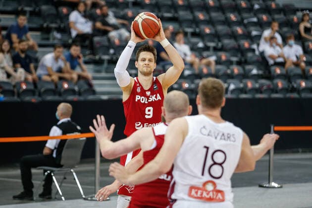 Gliwice, 18.06.2021 POLISH national team, Nationalteam BASKETBALL POLAND GAME Polska - Lotwa NZ Mateusz Ponitka , FOT. WOJCIECH FIGURSKI 058sport.pl NEWSPIX.PL --- Newspix.pl  20210618_068__FIG8054