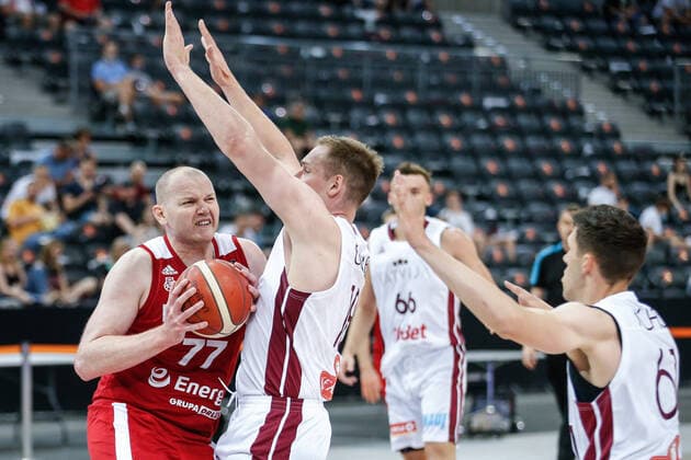 Gliwice, 18.06.2021 POLISH national team, Nationalteam BASKETBALL POLAND GAME Polska - Lotwa NZ Damian Kulig , FOT. WOJCIECH FIGURSKI 058sport.pl NEWSPIX.PL --- Newspix.pl  20210618_070__FIG8089
