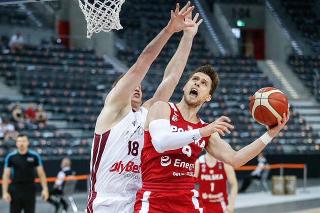 Gliwice, 18.06.2021 POLISH national team, Nationalteam BASKETBALL POLAND GAME Polska - Lotwa NZ Mateusz Ponitka , FOT. WOJCIECH FIGURSKI 058sport.pl NEWSPIX.PL --- Newspix.pl  20210618_073__FIG8161