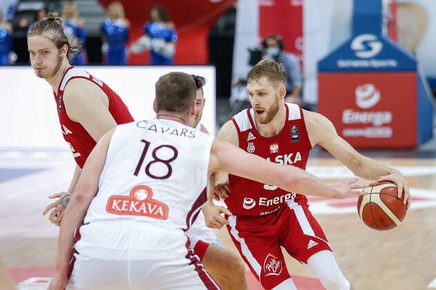 Gliwice, 18.06.2021 POLISH national team, Nationalteam BASKETBALL POLAND GAME Polska - Lotwa NZ Michal Sokolowski , FOT. WOJCIECH FIGURSKI 058sport.pl NEWSPIX.PL --- Newspix.pl  20210618_077__FIG8237