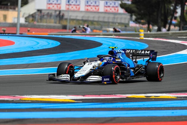 FORMULA 1 FRENCH GRAND PRIX, 18 06 2021 Le Castellet, France on 18 June 2021 Nicholas Latifi (CAN), Williams FW43B during the Formula 1 Practice 2 Emirates Grand Prix De France 2021 at Circuit Paul Ricard. Editorial Use Only Copyright: xPhilxDuncanx ESM-0020-0049
