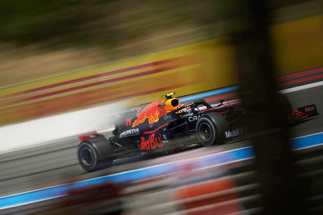 F1 Grand Prix of France - Practice Sergio Checho Perez of Mexico driving the (11) Red Bull Racing RB16B Honda during practice ahead of the F1 Grand Prix of France at Circuit Paul Ricard on June 18, 2021 in Le Castellet, France. Le Castellet France breton-f1grandp210618_npNqG  Copyright: xJosexBretonx