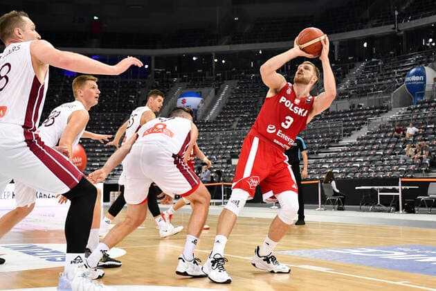 GLIWICE 18.06.2021 BASKETBALL FRIENDLY MATCH POLAND - LATVIA MICHAL SOKOLOWSKI FOT. MICHAL DUBIEL 400mm.pl NEWSPIX.PL --- Newspix.pl  210618DUB135
