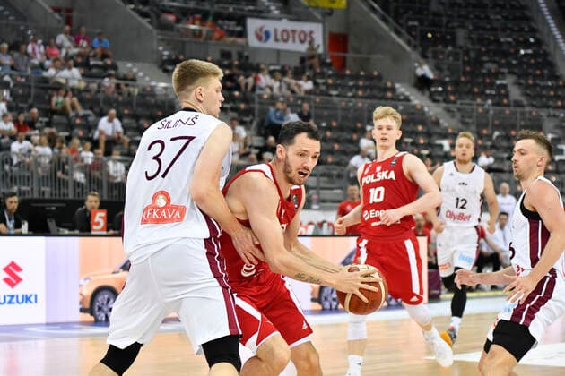 GLIWICE 18.06.2021 BASKETBALL FRIENDLY MATCH POLAND - LATVIA AARON CEL FOT. MICHAL DUBIEL 400mm.pl NEWSPIX.PL --- Newspix.pl  210618DUB146