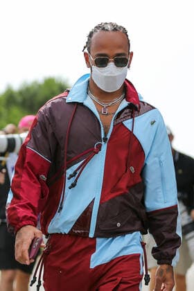 FORMULA 1 FRENCH GRAND PRIX, 19 06 2021 Lewis Hamilton (GBR), Mercedes AMG Petronas W12 arrival during the Formula 1 Emirates Grand Prix De France 2021 at Circuit Paul Ricard, Le Castellet, France on 19 June 2021 Editorial Use Only Copyright: xPhilxDuncanx ESM-0021-0023