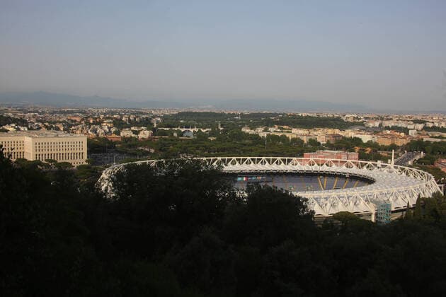 ROME, ITALY - 19.06.2021: Olympic Stadium is ready before the UEFA EURO, EM, Europameisterschaft,Fussball 2020 Championship Group A match between Italy vs Galles at Olympic Stadium on June, 19, 2021 in Rome, Italy.  Copyright: xMarcoxIacobuccix xIPAx xMarcoxIacobuccix 0