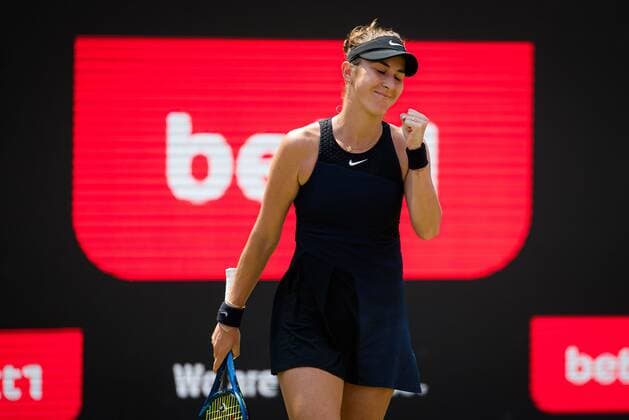 Mandatory Credit: Photo by Rob Prange Shutterstock (12072941k) Belinda Bencic of Switzerland in action during the semi-final of the 2021 bett1open WTA, Tennis Damen 500 tennis tournament bett1open Tournament, Tennis, Berlin, Germany - 19 Jun 2021 bett1open Tournament, Tennis, Berlin, Germany - 19 Jun 2021  Copyright: xRobxPrange Shutterstockx 12072941k