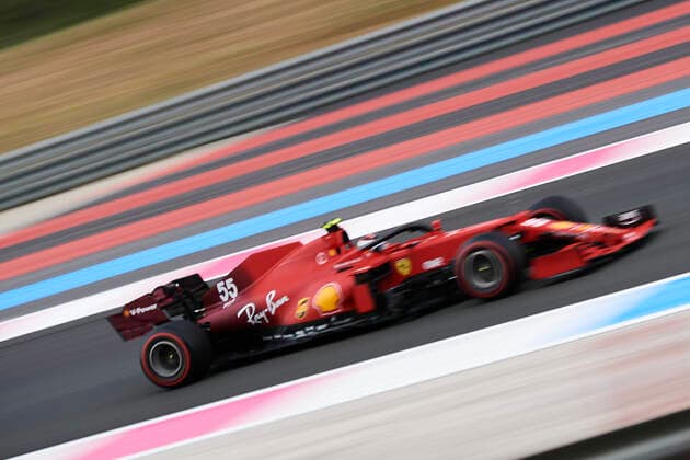 F1 Grand Prix of France - Qualifying Carlos Sainz of Spain driving the (55) Scuderia Ferrari SF21 during qualifying ahead of the F1 Grand Prix of France at Circuit Paul Ricard on June 19, 2021 in Le Castellet, France. Le Castellet France breton-f1grandp210619_npJyz  Copyright: xJosexBretonx