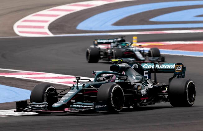 5 Sebastian Vettel GER, Aston Martin Cognizant F1 Team , F1 Grand Prix of France at Circuit Paul Ricard on June 19, 2021 in Le Castellet, France Photo by HOCH ZWEI Le Castellet France