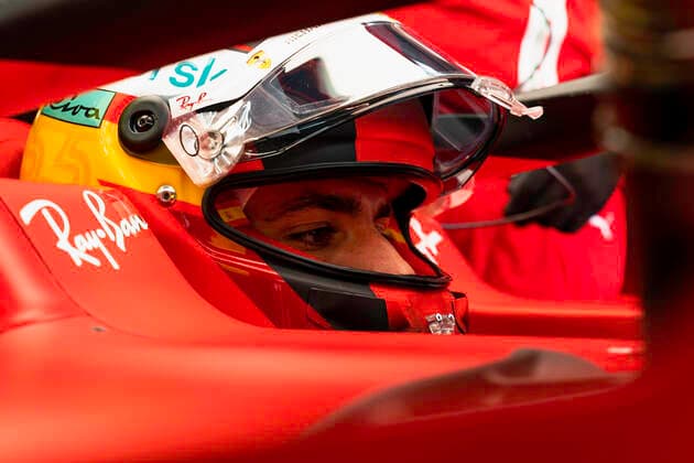 F1 Grand Prix of France 55 Carlos Sainz (ESP, Scuderia Ferrari Mission Winnow), F1 Grand Prix of France at Circuit Paul Ricard on June 19, 2021 in Le Castellet, France. (Photo by COLOMBO IMAGES FIA Pool via HOCH ZWEI) Le Castellet France Poolfoto HOCH ZWEI Pool COLOMBO IMAGES ,EDITORIAL USE ONLY