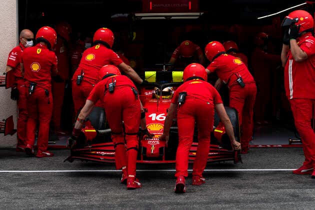 F1 Grand Prix of France 16 Charles Leclerc (MON, Scuderia Ferrari Mission Winnow), F1 Grand Prix of France at Circuit Paul Ricard on June 19, 2021 in Le Castellet, France. (Photo by COLOMBO IMAGES FIA Pool via HOCH ZWEI) Le Castellet France Poolfoto HOCH ZWEI Pool COLOMBO IMAGES ,EDITORIAL USE ONLY
