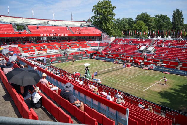In the picture Belinda BENCIC SUI against AlizÃ CORNET FRA at Steffi Graf Stadion bett1open 2021, Berlin, LTTC Rot Weiß Steffi Graf Stadion, 19 06 2021,