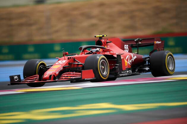 F1 Grand Prix of France - Qualifying Carlos Sainz of Spain driving the (55) Scuderia Ferrari SF21 during qualifying ahead of the F1 Grand Prix of France at Circuit Paul Ricard on June 19, 2021 in Le Castellet, France. Le Castellet France breton-f1grandp210619_nptPj  Copyright: xJosexBretonx