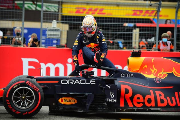 F1 Grand Prix of France - Qualifying Max Verstappen of Red Bull Racing Honda in pole position say hello to fans during qualifying of French GP in Paul Ricard Circuit in Le Castelett, Provence-Alpes-CÃ te d Azur, France, 19 June 2021 Le Castelett Provence-Alpes-CÃ te d Azur France diodato-notitle210619_nptfs  Copyright: xAndreaxDiodatox