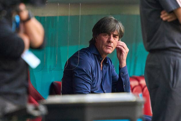 DFB headcoach Joachim Jogi LOEW, LÖW , Bundestrainer, Nationaltrainer, during warm-up in the Group F match PORTUGAL - GERMANY at the football UEFA European Championships 2020 in Season 2020 2021 on June 19, 2021 in Munich, Germany.