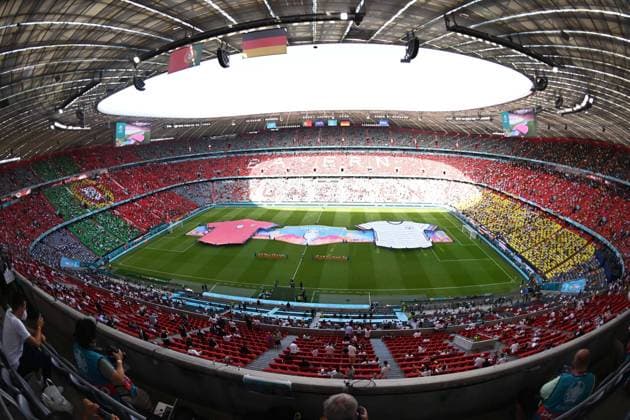 Football, men, 2020 21 season, Euro 2020, Group F 2 matchday in Munich, Portugal Germany, pre-match overview, 19 06 2021, Copyright: xMatthiasxKochx