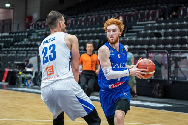Basketball Hamburg 19 06 2021 Supercup National Team Czech Republic CZE Italy ITA Niccolo Mannion Italy, No 01 Lukas Palyza Czech Republic, No 23