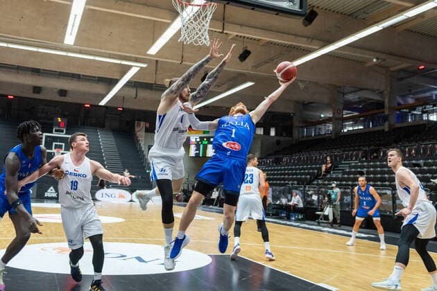 Basketball Hamburg 19 06 2021 Supercup National Team Czech Republic CZE Italy ITA Niccolo Mannion Italy, No 01 Patrick Auda Czech Republic, No 01