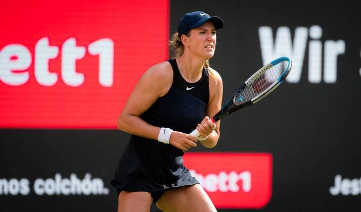 Mandatory Credit: Photo by Rob Prange Shutterstock (12072941au) Victoria Azarenka of Belarus in action during the semi-final of the 2021 bett1open WTA, Tennis Damen 500 tennis tournament bett1open Tournament, Tennis, Berlin, Germany - 19 Jun 2021 bett1open Tournament, Tennis, Berlin, Germany - 19 Jun 2021  Copyright: xRobxPrange Shutterstockx 12072941au