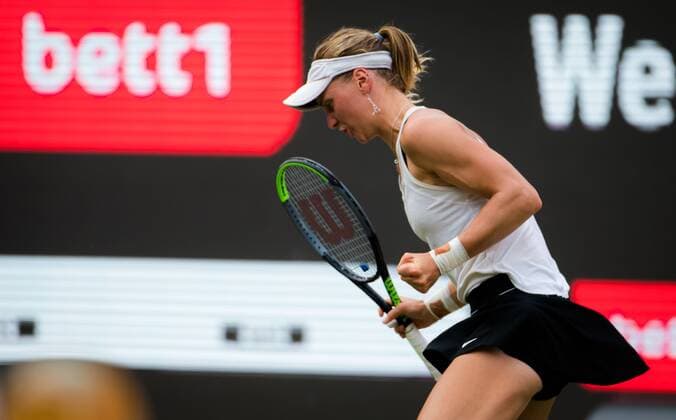 Mandatory Credit: Photo by Rob Prange Shutterstock (12072941az) Liudmila Samsonova of Belarus in action during the semi-final of the 2021 bett1open WTA, Tennis Damen 500 tennis tournament bett1open Tournament, Tennis, Berlin, Germany - 19 Jun 2021 bett1open Tournament, Tennis, Berlin, Germany - 19 Jun 2021  Copyright: xRobxPrange Shutterstockx 12072941az