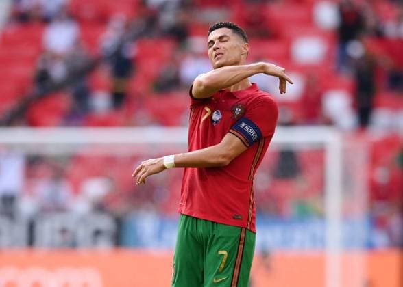 FOOTBALL Euro 2021 GROUP C match 24 in Munich Portugal Germany 19 06 2021 Cristiano Ronaldo Portugal disappointed