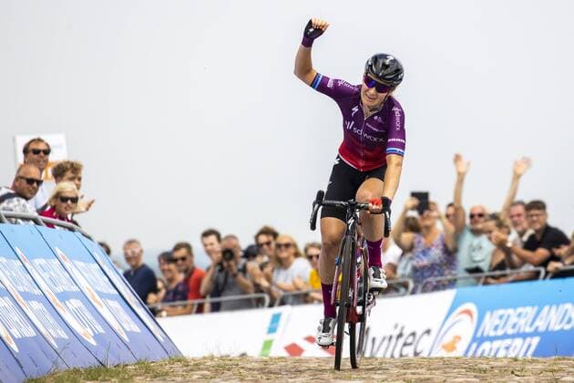 WIJSTER Amy Pieters wins the Dutch National Cycling Championships for women professionals on and around the VAM mountain ANP VINCENT JANNINK Wijster xVIxHollandsexHoogtex xxANPxIVx 432764279