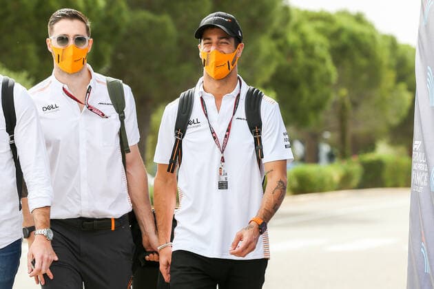 FORMULA 1 FRENCH GRAND PRIX, 20 06 2021 Circuit Paul Ricard, Le Castellet, France on 20 June 2021 Daniel Ricciardo (AUS), McLaren MCL35ML ARRIVAL during the Formula 1 Emirates Grand Prix De France 2021 Editorial Use Only Copyright: xPhilxDuncanx ESM-0022-0014