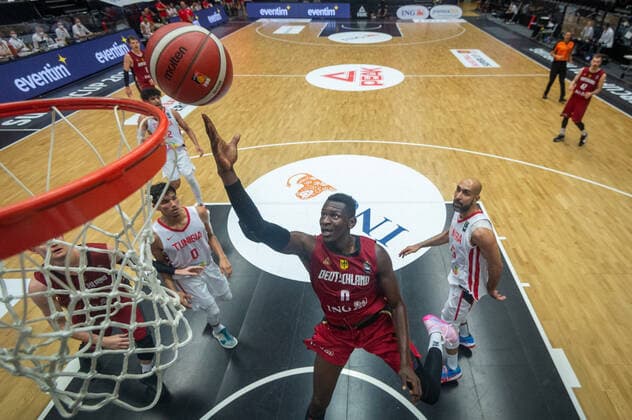 Basketball Hamburg 19 06 2021 Supercup National Team Germany GER Tunisia TUN Isaac Bonga Germany, No 00
