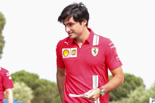FORMULA 1 FRENCH GRAND PRIX, 20 06 2021 Circuit Paul Ricard, Le Castellet, France on 20 June 2021 Carlos Sainz (SPA), Scuderia Ferrari SF21 ARRIVAL during the Formula 1 Emirates Grand Prix De France 2021 Editorial Use Only Copyright: xPhilxDuncanx ESM-0022-0025