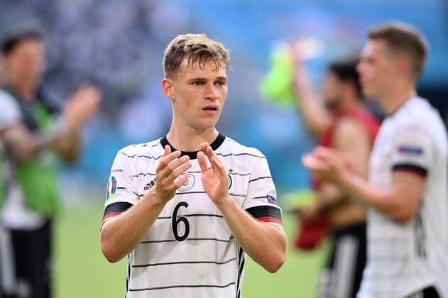 FOOTBALL Euro 2021 GROUP C Match 24 in Munich Portugal Germany 19 06 2021 Joshua Kimmich Germany with applause for fans after match