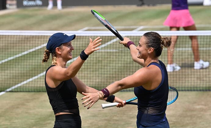 2021WTA bett1 Open Berlin Womans Double Final Winner Azarenka Sabalenka , Belarus