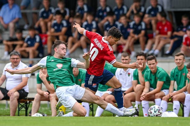 f li Simon Goetz Schweinfurt, 6 Sandro Porta Unterhaching, 10 in duel, duel, tackle, dynamic, action, action, 6 20 2021, Unterhaching Germany , Football, Relegation to A Junior Bundesliga, SpVgg Unterhaching U19 1 FC Schweinfurt 05 U19 xslx