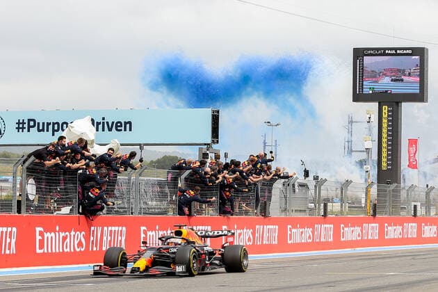 FORMULA 1 FRENCH GRAND PRIX, 20 06 2021 Circuit Paul Ricard, Le Castellet, France on 20 June 2021 WINNER Max Verstappen (NED), Red Bull Racing RB16Bduring the Formula 1 Emirates Grand Prix De France 2021 Editorial Use Only Copyright: xPhilxDuncanx ESM-0022-0070