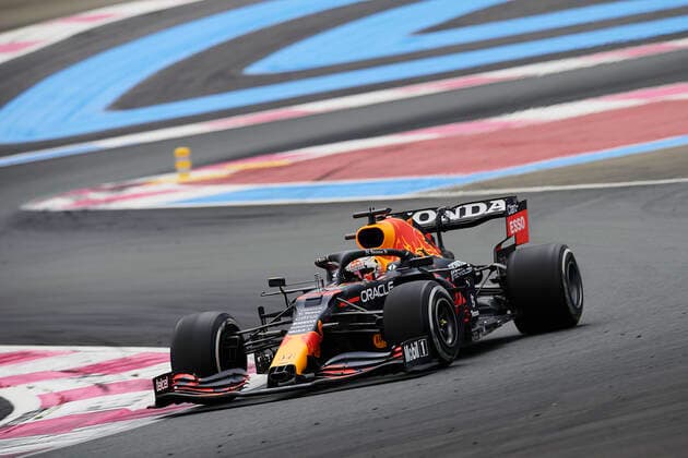F1 Grand Prix of France Max Verstappen of Netherlands driving the (33) Red Bull Racing RB16B Honda during the F1 Grand Prix of France at Circuit Paul Ricard on June 27, 2021 in Le Castellet, France. Le Castellet France breton-f1grandp210620_npOfQ  Copyright: xJosexBretonx