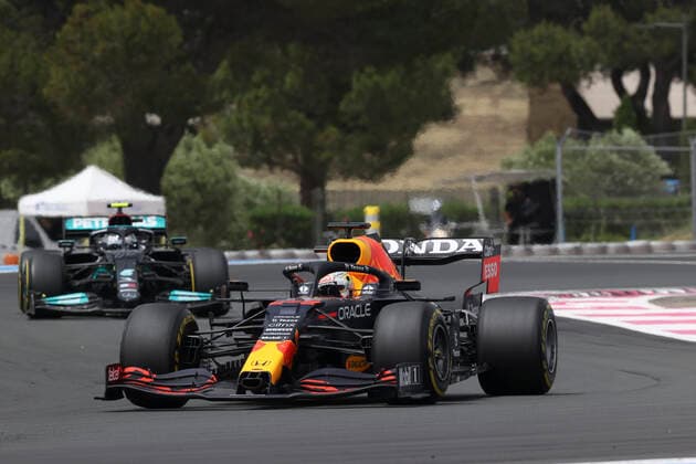 33 Max Verstappen NED, Red Bull Racing , F1 Grand Prix of France at Circuit Paul Ricard on June 20, 2021 in Le Castellet, France Photo by HOCH ZWEI Le Castellet France
