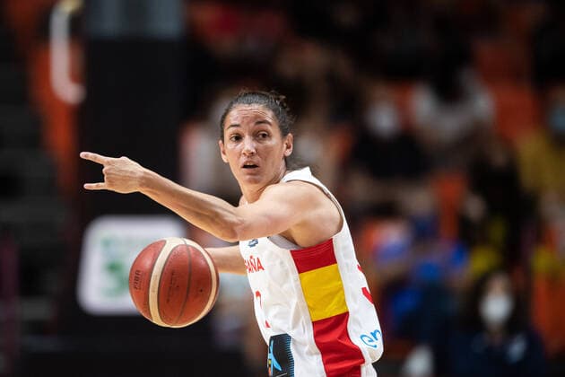 210620 Laia Palau of Spain during the FIBA Women s Eurobasket match between Spain and Slovakia on June 20, 2021 in Valencia Photo Maxim ThorÃ BILDBYRAN kod MT MT0193 basket basketball national team fiba women s eurobasket basket em spanien spain slovakien slovakia dam bbeng dag 4,  Copyright: MAXIMxTHORE BB210620MT159