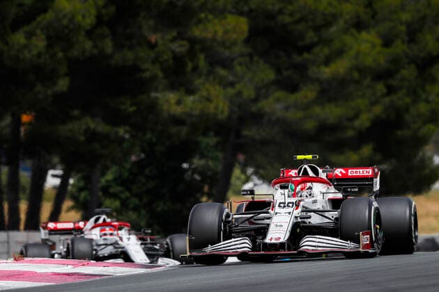 99 GIOVINAZZI Antonio (ita), Alfa Romeo Racing ORLEN C41, action during the Formula 1 Emirates Grand Prix de France 2021, 7th round of the 2021 FIA Formula One World Championship, WM, Weltmeisterschaft from June 18 to 20, 2021 on the Circuit Paul Ricard, in Le Castellet, France FORMULE 1 : Grand Prix de France - Circuit Paul-Ricard - Le Castellet - 20 06 2021 DPPI Panoramic  _GO06516