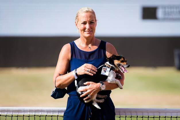 Mandatory Credit: Photo by Rob Prange Shutterstock (12072943bv) Barbara Rittner during the trophy ceremony after the final of the 2021 bett1open WTA, Tennis Damen 500 tennis tournament bett1open Tournament, Tennis, Berlin, Germany - 20 Jun 2021 bett1open Tournament, Tennis, Berlin, Germany - 20 Jun 2021  Copyright: xRobxPrange Shutterstockx 12072943bv