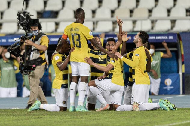 Venezuela x Equador RIO DE JANEIRO, RJ - 20.06.2021: VENEZUELA X EQUADOR - Preciado scores a goal during Venezuela x Ecuador, a match valid for the third round of the Copa America 2021, held at the Nilton Santos Stadium, located in the city of Rio de Janeiro, RJ, this Sunday (20). (Photo: Nayra Halm Fotoarena) x2082236x  NayraxHalm