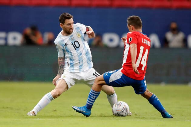 Football, Copa America, Argentina - Paraguay