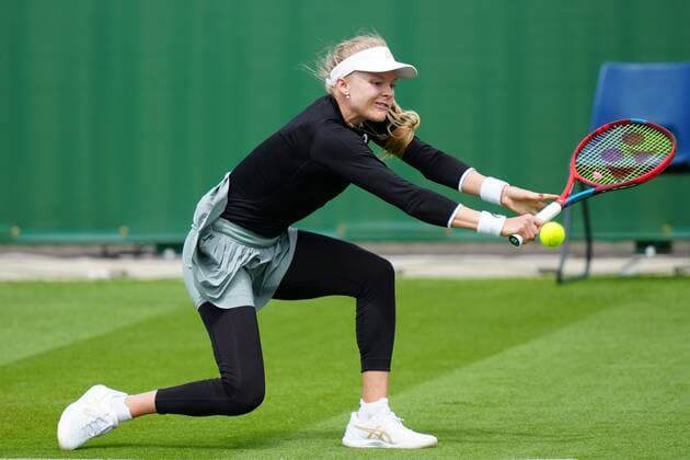 Mandatory Credit: Photo by Dave Shopland BPI Shutterstock (12163770o) Great Britain s Harriet Dart in action Viking International Championships, Day Four, Tennis, Eastbourne, East Sussex, UK - 22 June 2021 EDITORIAL USE ONLY No use with unauthorised audio, video, data, fixture lists, club league logos or live services. Online in-match use limited to 120 images, no video emulation. No use in betting, games or single club league player publications. Viking International Championships, Day Four, Tennis, Eastbourne, East Sussex, UK - 22 June 2021 EDITORIAL USE ONLY No use with unauthorised audio, video, data, fixture lists, club league logos or live services. Online in-match use limited to 120 images, no video emulation. No use in betting, games or single club league player publications. Copyright: xDavexShopland BPI Shutterstockx 12163770o