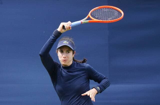 Mandatory Credit: Photo by Dave Shopland BPI Shutterstock (12163770bd) USa s Christina Mchale action Viking International Championships, Day Four, Tennis, Eastbourne, East Sussex, UK - 22 June 2021 EDITORIAL USE ONLY No use with unauthorised audio, video, data, fixture lists, club league logos or live services. Online in-match use limited to 120 images, no video emulation. No use in betting, games or single club league player publications. Viking International Championships, Day Four, Tennis, Eastbourne, East Sussex, UK - 22 June 2021 EDITORIAL USE ONLY No use with unauthorised audio, video, data, fixture lists, club league logos or live services. Online in-match use limited to 120 images, no video emulation. No use in betting, games or single club league player publications. Copyright: xDavexShopland BPI Shutterstockx 12163770bd