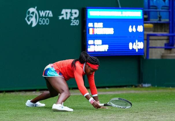 Mandatory Credit: Photo by Dave Shopland BPI Shutterstock (12163770dk) USA s Coco Gauff Viking International Championships, Day Four, Tennis, Eastbourne, East Sussex, UK - 22 June 2021 EDITORIAL USE ONLY No use with unauthorised audio, video, data, fixture lists, club league logos or live services. Online in-match use limited to 120 images, no video emulation. No use in betting, games or single club league player publications. Viking International Championships, Day Four, Tennis, Eastbourne, East Sussex, UK - 22 June 2021 EDITORIAL USE ONLY No use with unauthorised audio, video, data, fixture lists, club league logos or live services. Online in-match use limited to 120 images, no video emulation. No use in betting, games or single club league player publications.  Copyright: xDavexShopland BPI Shutterstockx 12163770dk