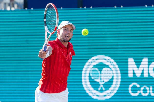 20210622 Mallorca Championships 2021 SANTA PONSA, SPAIN JUNE 22 2021 Dominic Thiem of Austria at Mallorca Championships 2021 on June 22, 2021 in Santa Ponsa, Santa Ponsa Baleares Spain