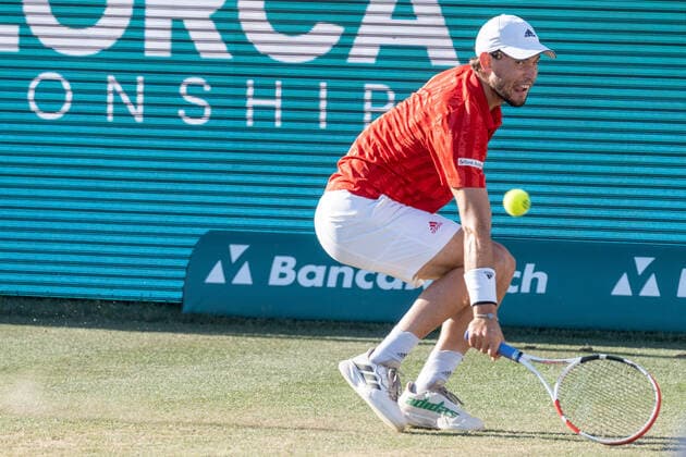 20210622 Mallorca Championships 2021 SANTA PONSA, SPAIN JUNE 22 2021 Dominic Thiem of Austria at Mallorca Championships 2021 on June 22, 2021 in Santa Ponsa, Santa Ponsa Baleares Spain