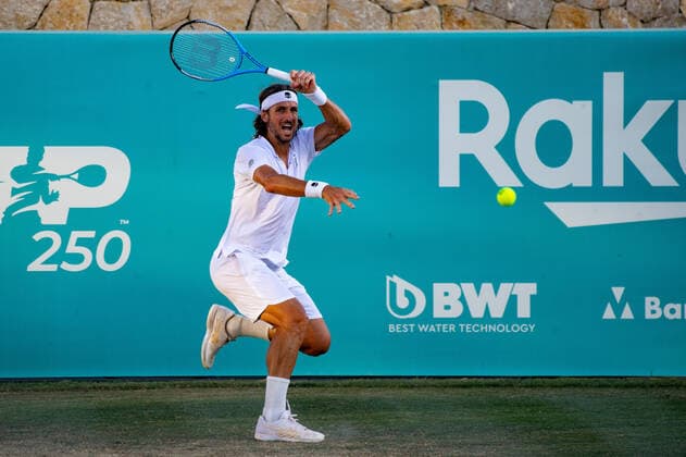 20210622 Mallorca Championships 2021 SANTA PONSA, SPAIN JUNE 22 2021 Feliciano Lopez of Spain at Mallorca Championships 2021 on June 22, 2021 in Santa Ponsa, Santa Ponsa Baleares Spain