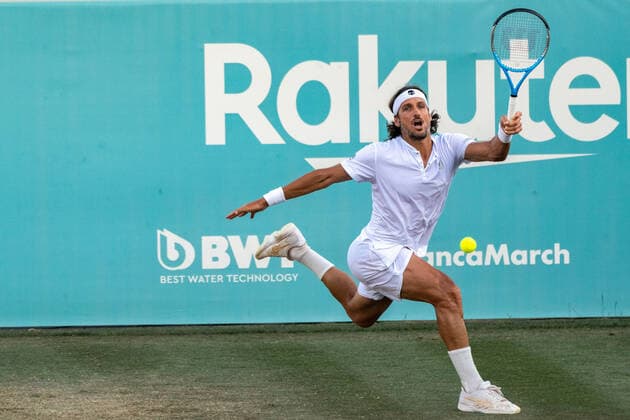 20210622 Mallorca Championships 2021 SANTA PONSA, SPAIN JUNE 22 2021 Feliciano Lopez of Spain at Mallorca Championships 2021 on June 22, 2021 in Santa Ponsa, Santa Ponsa Baleares Spain