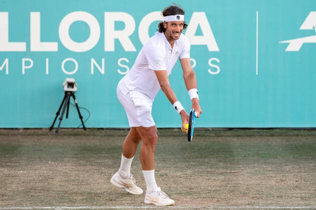 20210622 Mallorca Championships 2021 SANTA PONSA, SPAIN JUNE 22 2021 Feliciano Lopez of Spain at Mallorca Championships 2021 on June 22, 2021 in Santa Ponsa, Santa Ponsa Baleares Spain