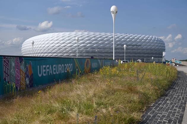 Football, mens, 2020 21 season, Euro 2020, Group F 3 matchday in Munich, Germany Hungary, view at Allianz Arena, 23 06 2021, Copyright: xMatthiasxKochx