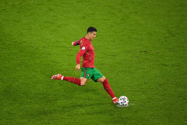 But sur penalty de Cristiano Ronaldo ( 7 - Portugal ) - FOOTBALL : Portugal vs France - Budapest - 23 06 2021 FedericoPestellini Panoramic 
